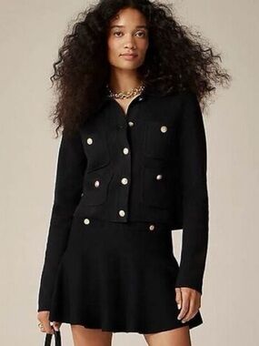 J Crew Sweater XXS Lady Jacket Black